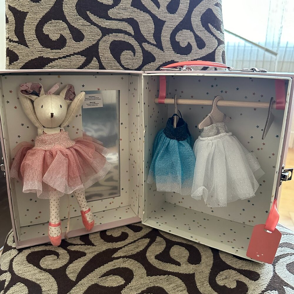 Moulin Roty Ballerina Mouse Valise Excellent condition